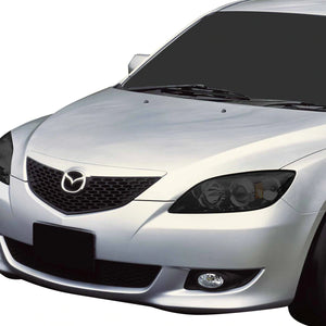 DNA Projector Headlights Mazda3 Sedan (04-09) w/ Amber Corner - Black or Chrome Housing