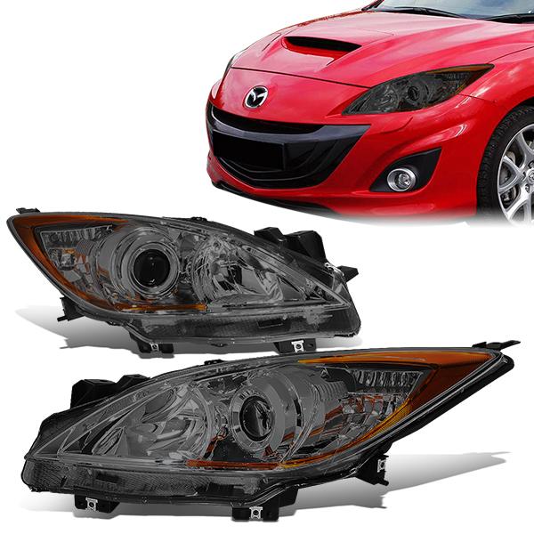 DNA Projector Headlights Mazda3 (10-13) w/ Amber Corner - Black or Chrome  Housing