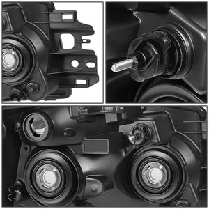 DNA OEM Style Headlights Nissan Armada (05-07) w/ Amber Corner Light - Black or Chrome Housing