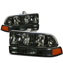 Load image into Gallery viewer, DNA OEM Style Headlights Chevy S10 Pickup (98-04) w/ Amber Corner - Black or Chrome Alternate Image