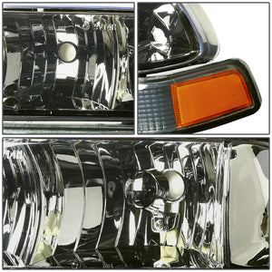 DNA OEM Style Headlights Chevy Blazer (98-04) w/ Amber Corner - Black or Chrome
