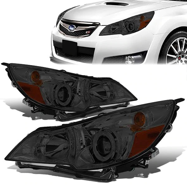 DNA Projector Headlights Subaru Outback (10-14) w/ Amber Corner - Black or  Chrome Housing