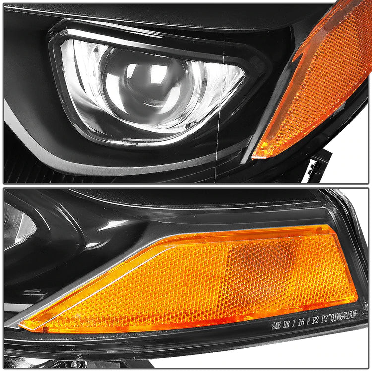 DNA Projector Headlights Toyota Corolla (14-16) w/ Amber Corner - Black or  Chrome Housing