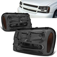 Load image into Gallery viewer, DNA OEM Style Headlights Chevy Trailblazer (02-09) w/ Amber Corner - Black or Chrome Alternate Image