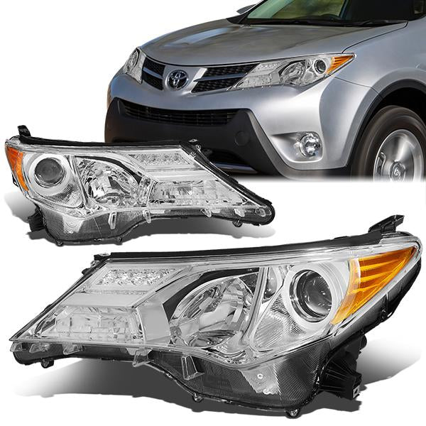 DNA Projector Headlights Toyota RAV4 (13-15) w/ Amber Corner