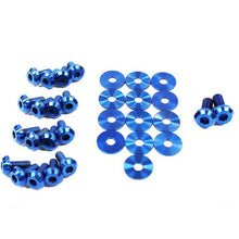 Load image into Gallery viewer, Dress Up Bolts Hyundai Genesis Coupe BK (09-16) Titanium Partial Engine Bay Kit - Blue Alternate Image