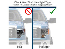 Load image into Gallery viewer, Raxiom Projector Headlights Ford F150 Factory Halogen (09-14) Black Housing/ Clear Lens Alternate Image