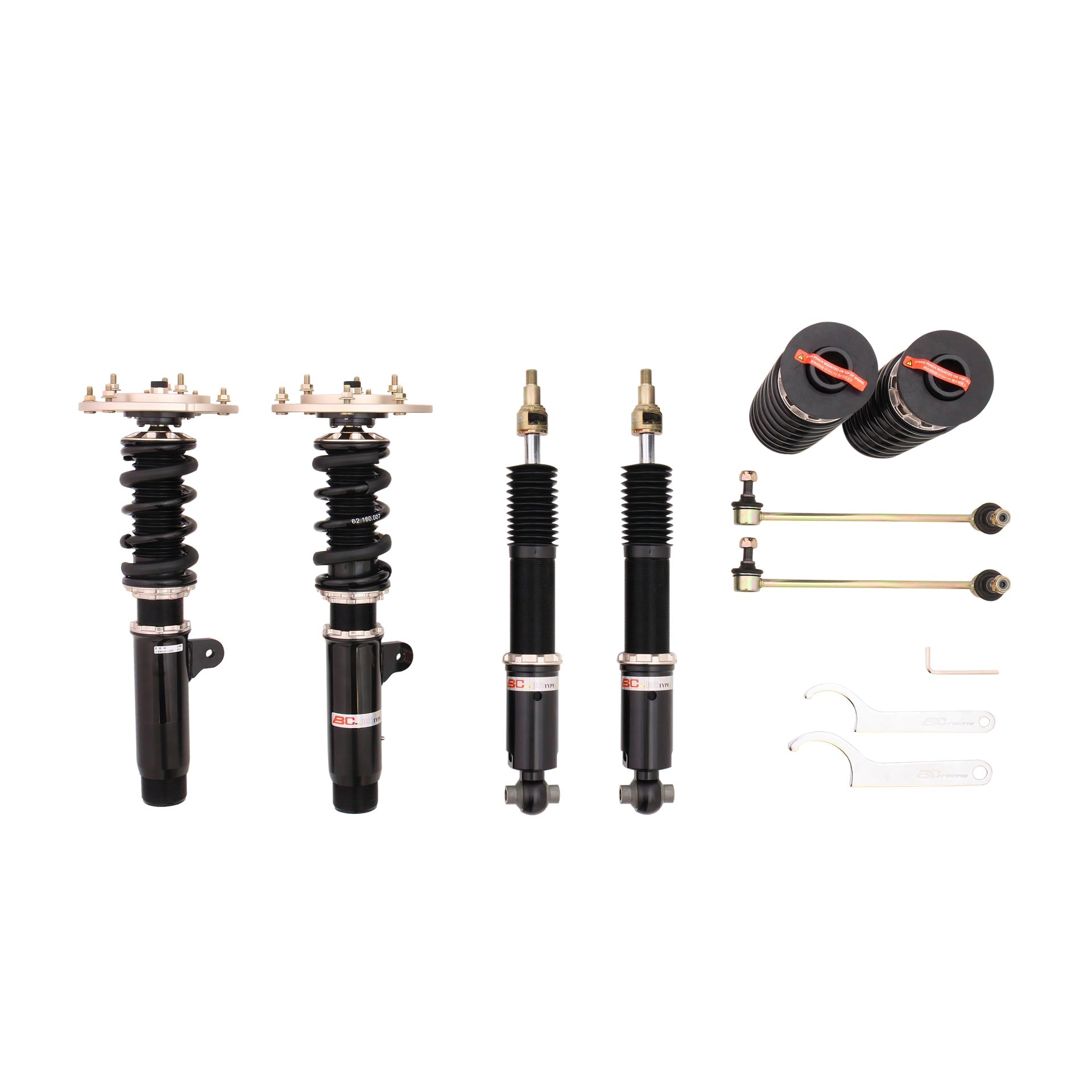 BC Racing Coilovers BMW F82 M4 (2015-2019) 5 Bolt Top Mount EDC w/ Fro ...