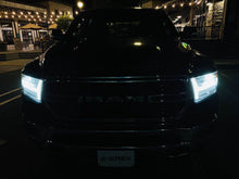 Load image into Gallery viewer, AlphaRex Dual LED Projector Headlights Dodge Ram 1500 (2019-2021) LUXX Series w/ Sequential Turn Signal - Black/Chrome/Jet Black - Black (no converter) Alternate Image