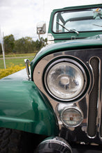 Load image into Gallery viewer, Kentrol Headlight Bezels Jeep Wrangler CJ (1972-1986) Pair - Polished or Black - Polished Alternate Image