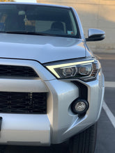 Load image into Gallery viewer, AlphaRex Dual LED Projector Headlights Toyota 4Runner [LUXX Series - Sequential Turn Signal] (14-20) Alpha-Black / Black / Chrome - Alpha-Black Alternate Image