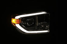 Load image into Gallery viewer, 408.35 AlphaRex Projector Headlights Toyota Tundra (14-20) Pro Series - DRL Light Tube - Black / Chrome - Redline360 Alternate Image