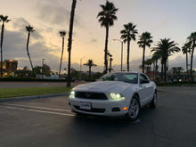 Load image into Gallery viewer, 395.00 AlphaRex Projector Headlights Ford Mustang w/ Halogen Lights [Pro Series - Switchback DRL &amp; Sequential Signal] (10-12) Alpha-Black / Black / Chrome - Redline360 Alternate Image
