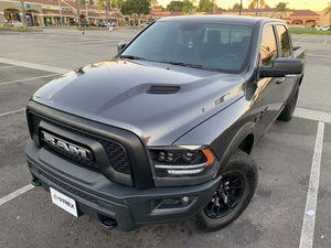 770.00 AlphaRex Dual LED Projector Headlights Dodge Ram Truck (2009-2018) LUXX Series w/ Sequential Turn Signal - Black - 5th Gen 2500 Style - Redline360