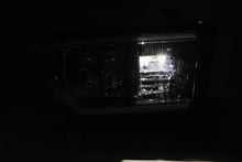 Load image into Gallery viewer, AlphaRex Quad 3D LED Projector Headlights Toyota Sequoia [NOVA Series - DRL Light Tube] (08-13) Alpha-Black / Black / Chrome - Alpha-Black Alternate Image