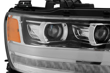 Load image into Gallery viewer, AlphaRex Dual LED Projector Headlights Dodge Ram 1500 (2019-2021) LUXX Series w/ Sequential Turn Signal - Black/Chrome/Jet Black - Black (no converter) Alternate Image