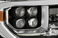 Load image into Gallery viewer, 1016.99 AlphaRex Quad 3D LED Projector Headlights Toyota Tundra [Nova Series - DRL Light Tube] (14-20) Alpha-Black / Jet Black / Black / Chrome - Redline360 Alternate Image