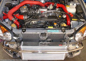 1453.26 Injen Turbo Intercooler Subaru WRX / STi 2.5L Turbo (2004-2005) Polished / Red - Redline360