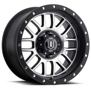 339.99 ICON Alloys Alpha Wheels (17x8.5" 6x5.5 0mm Offset) Bronze / Gunmetal / Black w/ Black Ring / Machine Faced / Titanium - Redline360