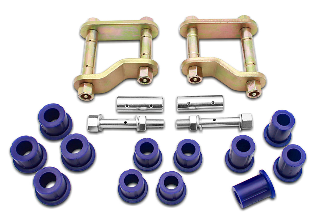 Superpro Shackle & Bushings Kit Nissan Frontier 4WD (05-18) [Rear Grea