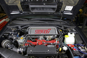 244.00 Perrin Front Strut Brace Subaru WRX (02-07) WRX STi (04-07) Black/Red/Neon Yellow/Hyper Teal - Redline360