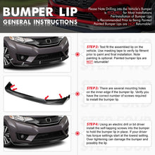 Load image into Gallery viewer, DNA Bumper Lip Ford Focus (15-18) Front Lower w/ Stabilizers - Matte or Gloss Black / Carbon Fiber Alternate Image