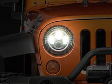 Load image into Gallery viewer, Raxiom LED Headlights Jeep Wrangler TJ / JK (97-18) [Axial Series] Black or Chrome Housing / Clear Lens - LED Halo w/ DRL Alternate Image