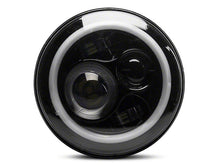 Load image into Gallery viewer, Raxiom LED Headlights Jeep Wrangler TJ / JK (97-18) [Axial Series] Black or Chrome Housing / Clear Lens - LED Halo w/ DRL Alternate Image