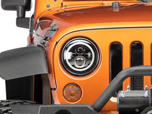 Load image into Gallery viewer, Raxiom LED Headlights Jeep Wrangler TJ / JK (97-18) [Axial Series] Black or Chrome Housing / Clear Lens - LED Halo w/ DRL Alternate Image