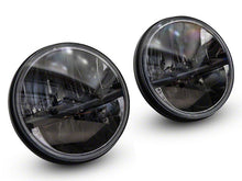 Load image into Gallery viewer, Raxiom LED Headlights Jeep Wrangler TJ / JK (97-18) [Axial Series] Black or Chrome Housing / Clear Lens - LED Halo w/ DRL Alternate Image