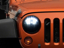 Load image into Gallery viewer, Raxiom LED Headlights Jeep Wrangler TJ / JK (97-18) [Axial Series] Black or Chrome Housing / Clear Lens - LED Halo w/ DRL Alternate Image