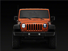 Load image into Gallery viewer, Raxiom LED Headlights Jeep Wrangler TJ / JK (97-18) [Axial Series] Black or Chrome Housing / Clear Lens - LED Halo w/ DRL Alternate Image