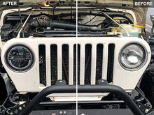 Load image into Gallery viewer, Raxiom LED Headlights Jeep Wrangler TJ / JK (97-18) [Axial Series] Black or Chrome Housing / Clear Lens - LED Halo w/ DRL Alternate Image