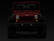 Load image into Gallery viewer, Raxiom LED Turn Signals Jeep Wrangler JK (07-18) [Axial Series w/ DRL] Amber w/ Smoked Lens - w/ DRL Alternate Image