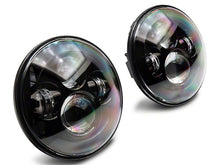 Load image into Gallery viewer, Raxiom LED Headlights Jeep Wrangler TJ / JK (97-18) [Axial Series] Black or Chrome Housing / Clear Lens - LED Halo w/ DRL Alternate Image