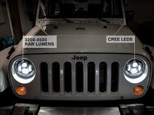 Load image into Gallery viewer, Raxiom LED Headlights Jeep Wrangler TJ / JK (97-18) [Axial Series] Black or Chrome Housing /  Clear Lens Alternate Image