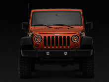 Load image into Gallery viewer, Raxiom LED Headlights Jeep Wrangler TJ / JK (97-18) [Axial Series] Black or Chrome Housing /  Clear Lens Alternate Image
