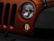 Load image into Gallery viewer, Raxiom LED Turn Signals Jeep Wrangler JK (07-18) [Axial Series w/ DRL] Amber w/ Smoked Lens - w/ DRL Alternate Image