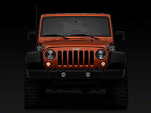 Load image into Gallery viewer, Raxiom LED Turn Signals Jeep Wrangler JK (07-18) [Axial Series w/ DRL] Amber w/ Smoked Lens - w/ DRL Alternate Image