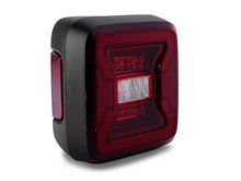 Load image into Gallery viewer, Raxiom Tail Lights Jeep Wrangler JL (18-23) [w/ Factory Halogen Lights] Black Housing / Smoked or Red Lens - Red Lens Alternate Image