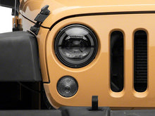 Load image into Gallery viewer, Raxiom LED Headlights Jeep Wrangler JK (07-18) [Axial Series 7" w/ LED Halo] Black Housing/ Clear Lens - Default Title Alternate Image