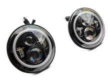 Load image into Gallery viewer, Raxiom LED Headlights Jeep Wrangler TJ / JK (97-18) [Axial Series] Black or Chrome Housing /  Clear Lens Alternate Image
