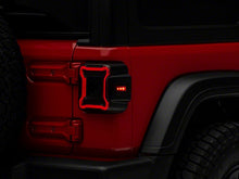 Load image into Gallery viewer, Raxiom Tail Lights Jeep Wrangler JL (18-23) [Axial Series Plateau] Black Housing / Smoked Lens - Default Title Alternate Image