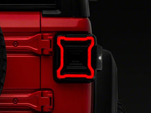 Load image into Gallery viewer, Raxiom Tail Lights Jeep Wrangler JL (18-23) [Axial Series Plateau] Black Housing / Smoked Lens - Default Title Alternate Image