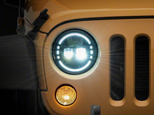 Load image into Gallery viewer, Raxiom LED Headlights Jeep Wrangler TJ / JK (97-18) [Axial Series] Black or Chrome Housing /  Clear Lens Alternate Image