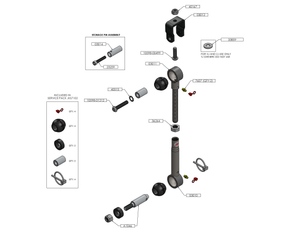 JKS Sway Bar Links Jeep Cherokee XJ (84-01) [4"-6" Lift] Quicker Disconnect JKS2001