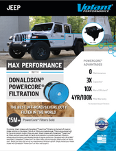 Load image into Gallery viewer, Volant Closed Box Air Intake Jeep Gladiator JT 3.6L V6 (20-22) PowerCore or Oiled Air Filter Alternate Image
