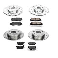Load image into Gallery viewer, PowerStop Z23 Evolution Sport Brake Rotors + Pads Honda Accord Sedan 6 Cyl/Coupe V6 (98-02) Front or Rear - Front &amp; Rear Alternate Image