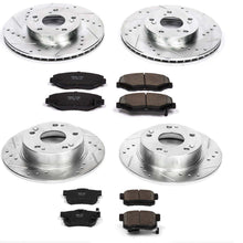 Load image into Gallery viewer, PowerStop Z23 Evolution Sport Brake Rotors + Pads Honda Accord Coupe / Sedan 4 Cyl. [Rear Disc] (03-07) Front or Rear - Front &amp; Rear Alternate Image