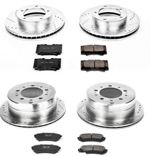 Load image into Gallery viewer, PowerStop Z23 Evolution Sport Brake Kits Toyota Land Cruiser (98-07) Front or Rear - Rotors + Pads / Front &amp; Rear Alternate Image